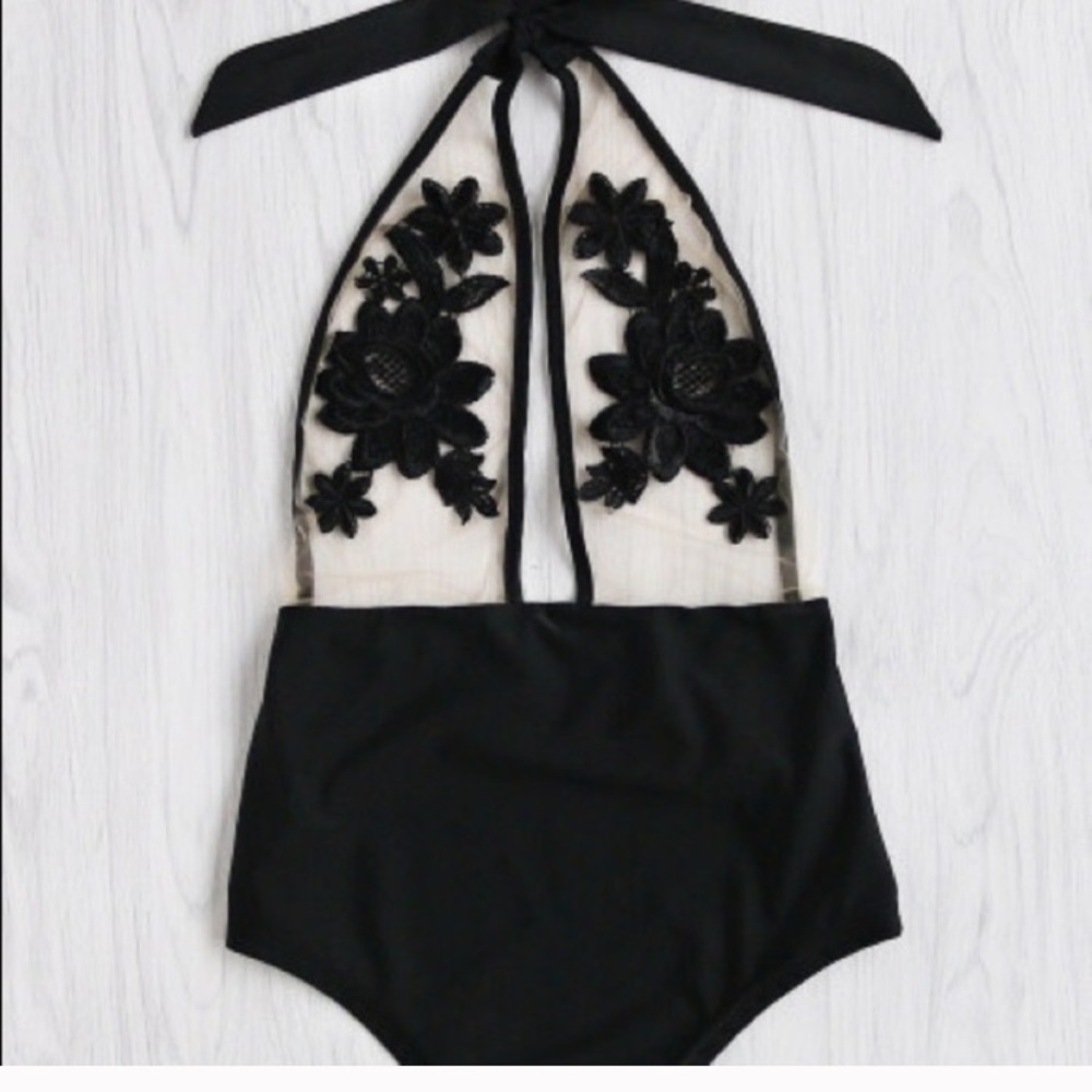 SHEIN Mesh One-Piece Swimsuit